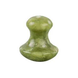 翡翠玉石臉部按摩石, 橄欖色, 1個