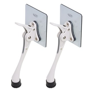 LIVINGiF 免鑽孔黏貼式一鍵馬蹄門擋組 白色 大, 2套