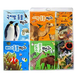 극지방 동물 백과 + 동물 백과 + 바다 동물 백과 + 사막 동물 백과 세트, 애플비