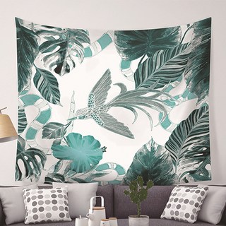 獨特龜背芋奇異鳥布藝掛毯, 06