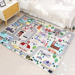 리치러그 아동용 놀이방 시티라인 자동차 도로매트