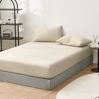 J-bedtime 床寢時光 台灣製 文青純色水洗棉床包 + 枕套 S6897S