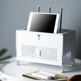 Dapeonam WiFi桌上型路由器整理盒, 白色