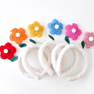 PARTYSHOW 花朵髮箍 6件組, 紅色、橙色、黃色、藍色、玫瑰色、粉紅色, 1套