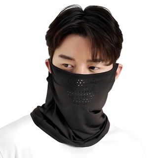 GORE-TRAX 機能涼感防曬運動面罩, 黑色, 1個