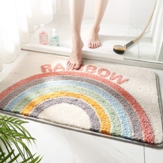 길그리 보송보송 레인보우 패브릭 발매트, 혼합색상
