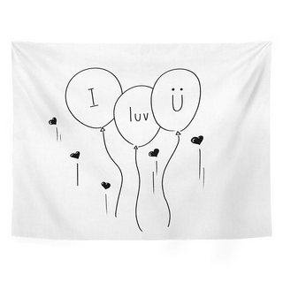 하루재 홈 패브릭 포스터, 3 러브유