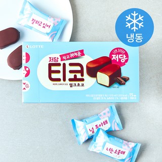 롯데웰푸드 티코 밀크초코 저당 (냉동), 15개, 1개입, 34ml