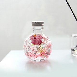 THE VOM 浮游花永生花氣氛燈, 雛菊 橘色胡椒莓