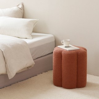 maisondecommema 可麗露矮凳 化妝台椅, 餅乾棕, 1個