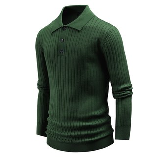 DAKUANG 男款領子長袖針織衫 D09C5_tn3178