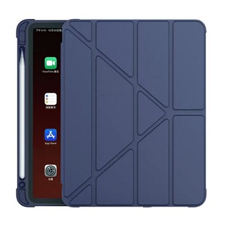 OMG 變形金剛 智能休眠喚醒平板皮套 附筆槽, 深藍色, 1個