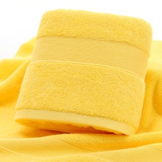 頂級雪茄 TCR 酒店純棉大浴巾 650g 棉紗, 黃色, 1入