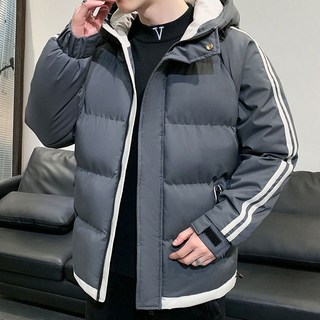 男款連帽袖口可調休閒風科技羽絨外套 FC-2210704