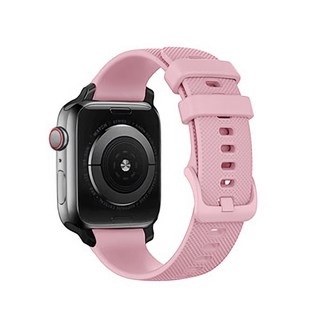 알피나케이스 애플워치 컬러 버클 실리콘 밴드 스트랩 (38/40mm 호환 가능), 핑크