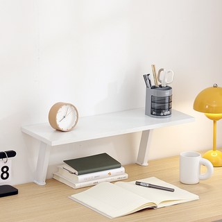 B VID 家用辦公書桌收納架, 白色, 1層