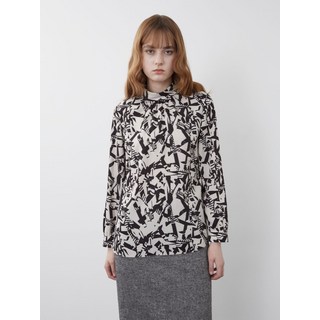 Olivia Lauren 綁帶領抓皺襯衫 VOCNL3W9121