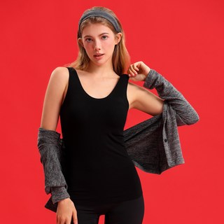 OTENA 女款附罩杯背心式刷毛保暖內衣