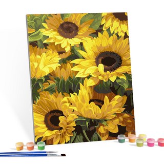 I Love Painting DIY數字油畫 - 向日葵饗宴, 1組, 向日葵
