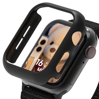 로랜텍 바디 프레임 하드커버 스마트워치 케이스, 블랙, 1개