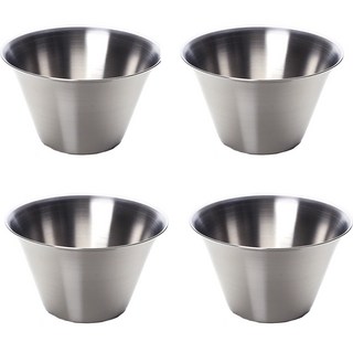 plala 不鏽鋼 冰碗 3號, 4個, 銀