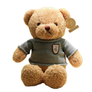 Nature Times 泰迪熊絨毛娃娃, 1個, 50cm, 毛衣藍