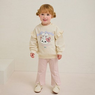 milkmile 蝴蝶結兔子可愛荷葉邊上下裝套組