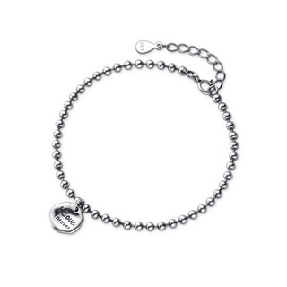 hermosa j 女款 925純銀 復古 日常 疊戴 硫化仿古手鍊 W030