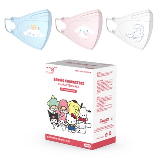 Eorinsum 三麗鷗角色圖案彩色口罩 M號, 大耳狗, 1個, 30件