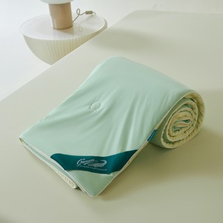 Crocodile 鱷魚 馬卡龍雙色 涼感紗冰冰被, 若芽綠