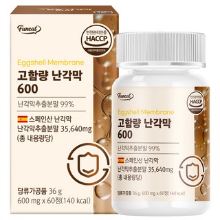 Funeat 高含量蛋殼膜萃取物 600 36g, 1個, 60片