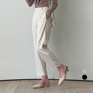 2nd Ground 女款後側鬆緊帶哈倫寬褲