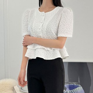 甜趣Asti荷葉邊女衫