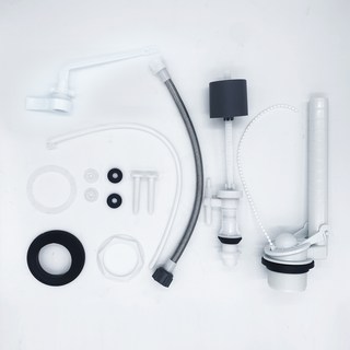 靜音前置拉桿把手馬桶配件組, 混合色