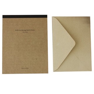 Dasol 牛皮紙橫線便條信紙組, 1個, 工藝