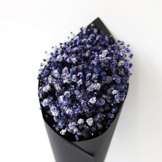 ROMANTIC NOVEMBER 乾燥花 永生花 迷你花束 黑色, 滿天星 紫色