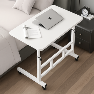 LUHMANN 可調高度移動式邊桌 600, 白色