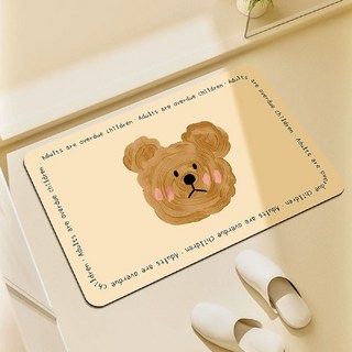 軟珪藻土地墊, 腮紅熊, 2個