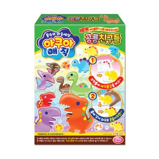 아쿠아매직 공룡친구들 매직물감, 4색