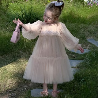 BabyMax Henriel泡泡袖紗質蕾絲洋裝