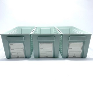 inomata 標記整理籃 s 居家收納置物籃, 藍色, 1組