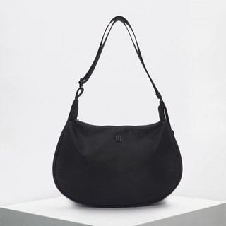 3RE:MINDS 女款再生防水尼龍斜背包, 黑色的