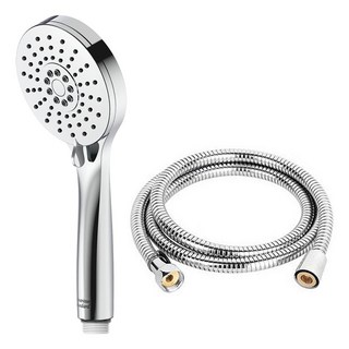 American Standard 手持蓮蓬頭 + 1.5公尺黃銅不鏽鋼軟管套組, 1組, 鉻合金