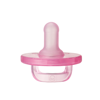 PiYOPiYO 黃色小鴨 親乳感安撫奶嘴，粉紅/粉藍色, 粉色, 初生型, 1個