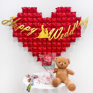 Party09 婚禮派對裝飾組, 1套, 紅色