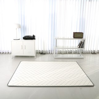 맘앤마음 놀이방 매트, 헤링본 화이트