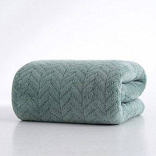 Woni's house 大型超細纖維浴巾, 1個, 綠色