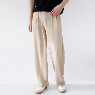 HARRISON HOMME 男士透氣純亞麻雙褶寬褲 L101 LJE1130