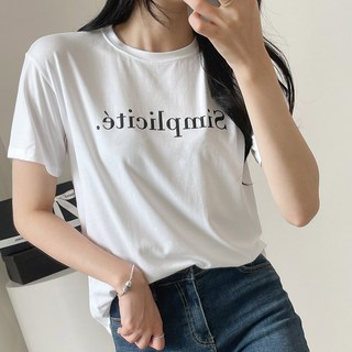 OKI 女款字母印花短袖T恤