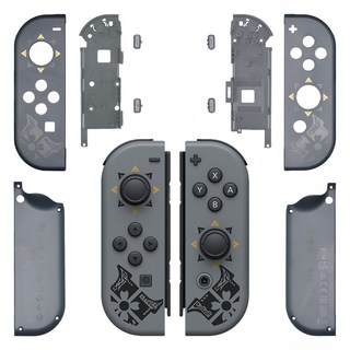 HOHOO 任天堂 Switch 魔物獵人主題 Joy-Con 控制器 DIY 客製化外殼 保護殼, 單一商品, 1個